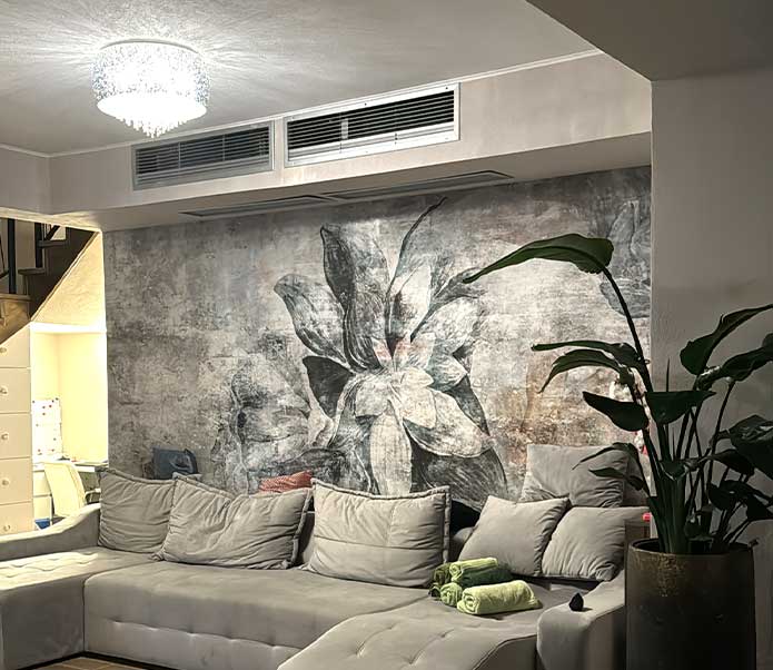 ventilatie centralizata cladire in vila/casa cu etaj